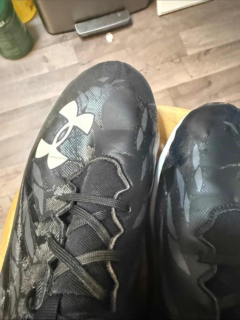 Under Armour Black and White High-Top Training Sneakers